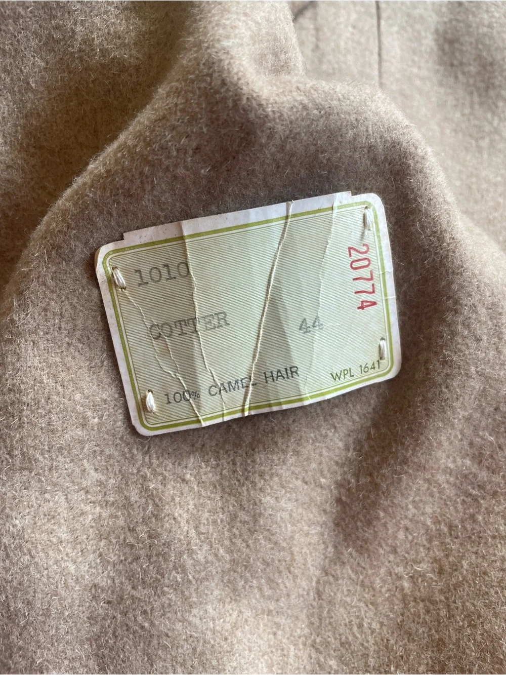 Vintage Men’s Camel Hair Sports Jacket